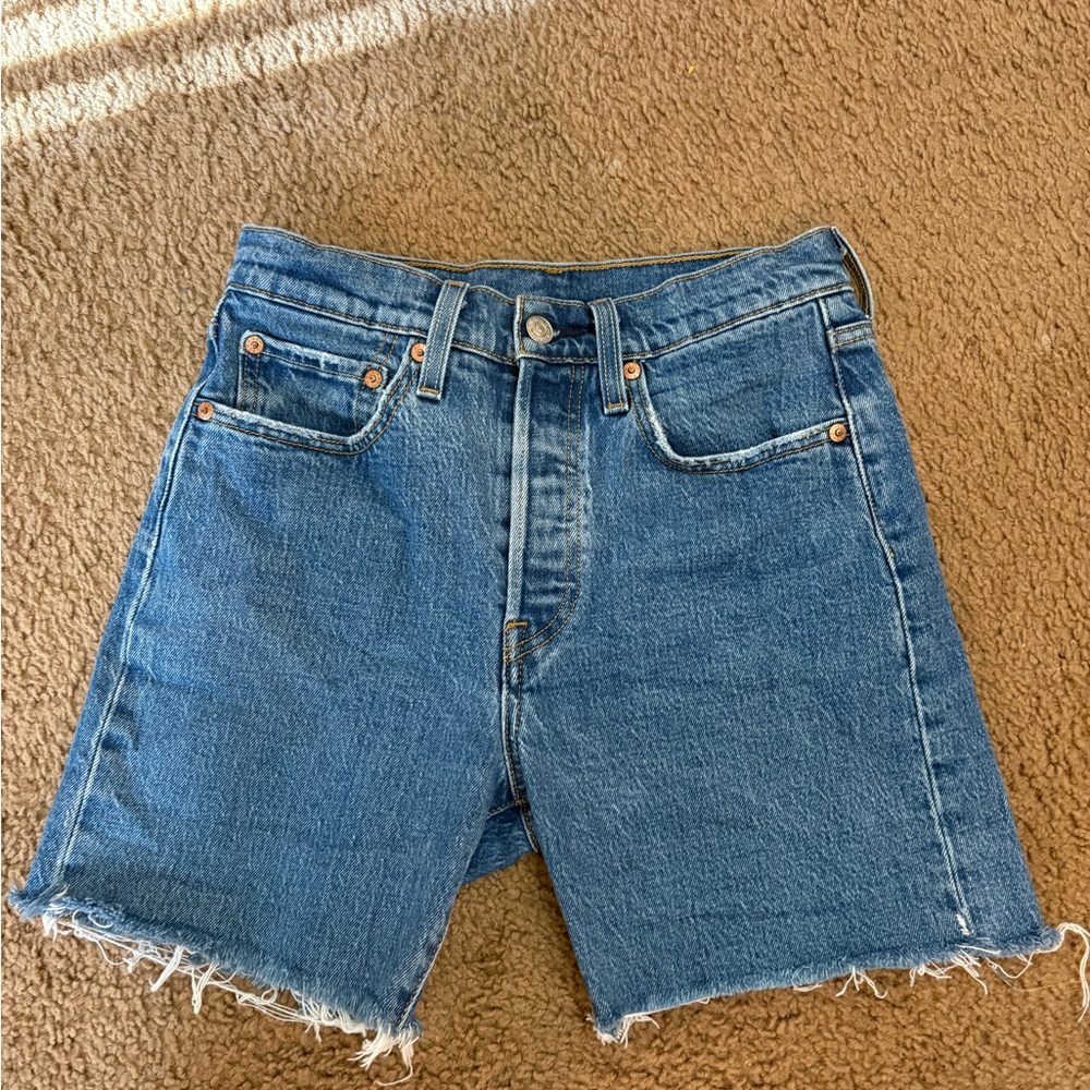 Levi's Classic Blue Denim Shorts